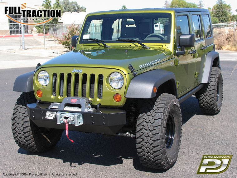 Full Traction 2007 Jeep JK Wrangler Rubicon 4-Door Unlimited w/3" Lift & 35" Tires