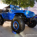 2015 SEMA Blue JeepWorks Rock Krawler Jeep JK Wrangler Stretched 2-Door 