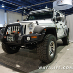 2015 SEMA Kargo Master White Safari Roof Rack Jeep JK Wrangler Unlimited 
